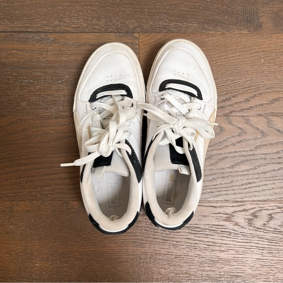 White and Black Puma Sneakers - Picture 6 of 13